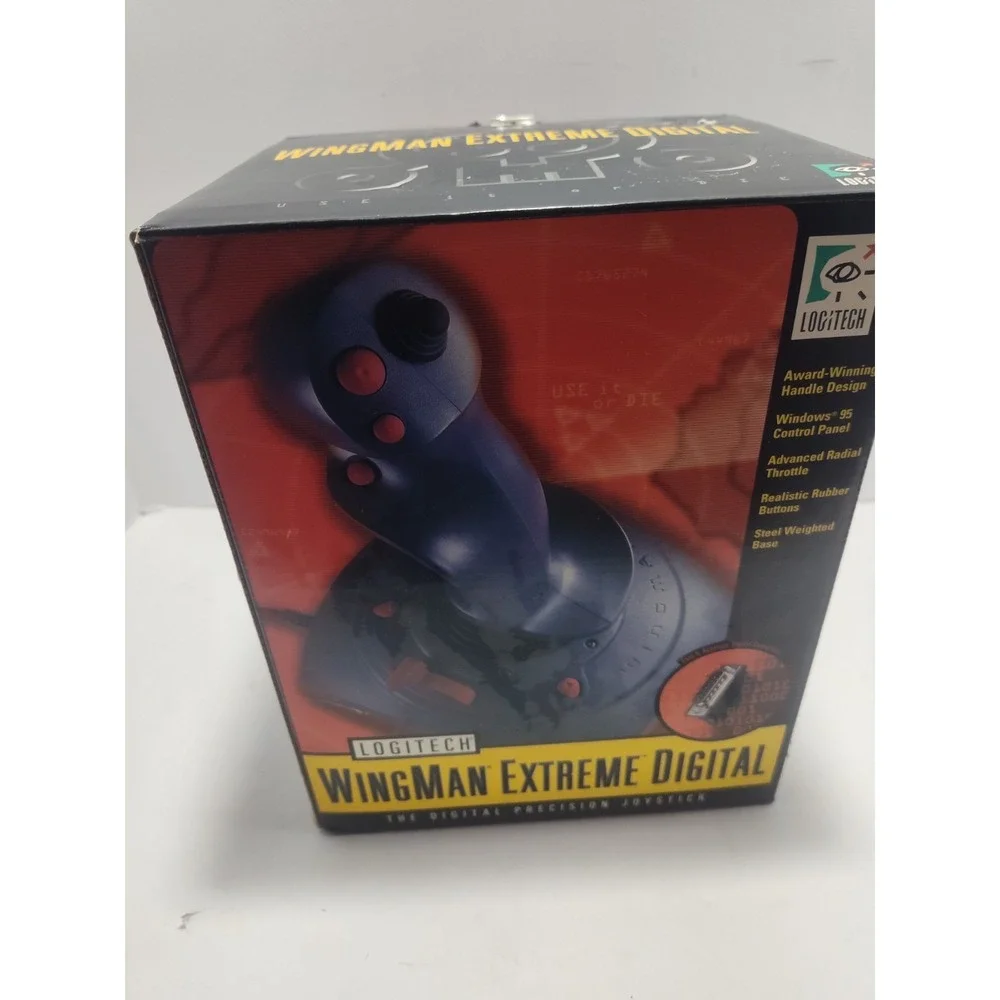 Vtg Logitech Wingman Extreme 15 Pin Joystick open Box